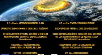 Akcija informiranja javnosti o rizicima iz svemira, 16. veljače 2023. godine u 19,00 sati u Astronomskom centru Rijeka
