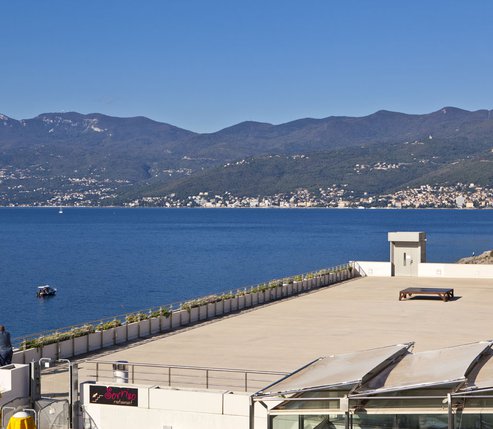 Summer Terrace (Sunbathing Area) at the Swimming Pools Kantrida